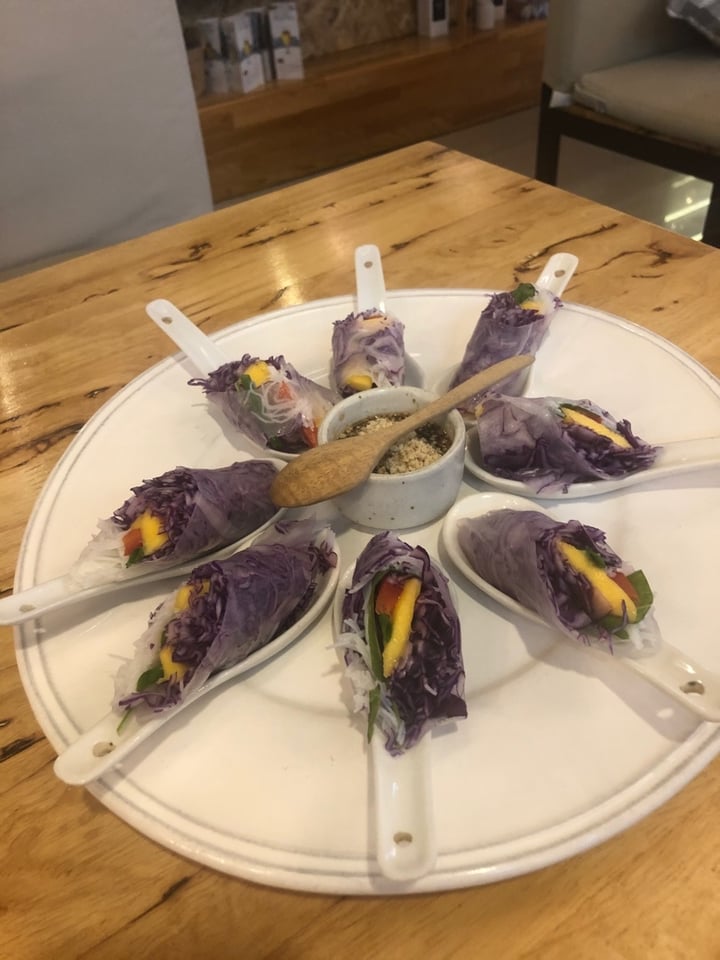 photo of Hua Hin Vegan Cafe & Wine Mango Spring Rolls shared by @delphinesupanya on  28 Dec 2019 - review