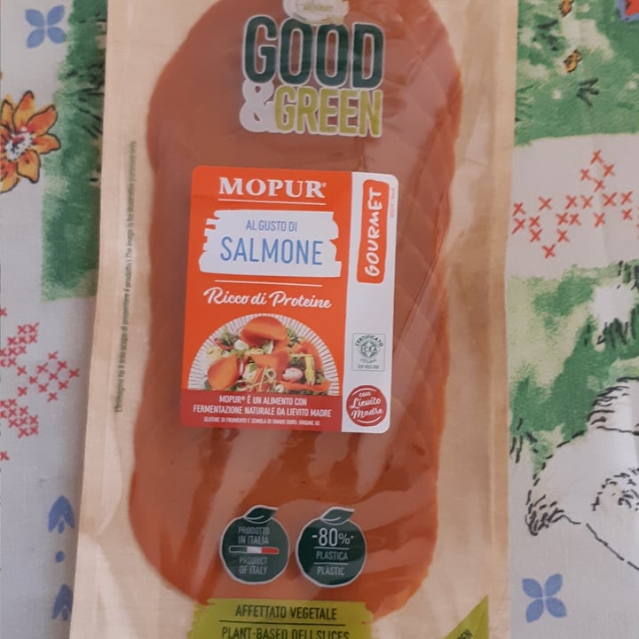 photo of Good & Green Affettato Di Mopur Al Gusto Di Salmone shared by @martabrando on  28 Jul 2022 - review