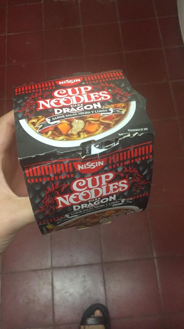 photo of Nissin Cup noodles Dragon shared by @vegannorteno on  03 Jan 2020 - review