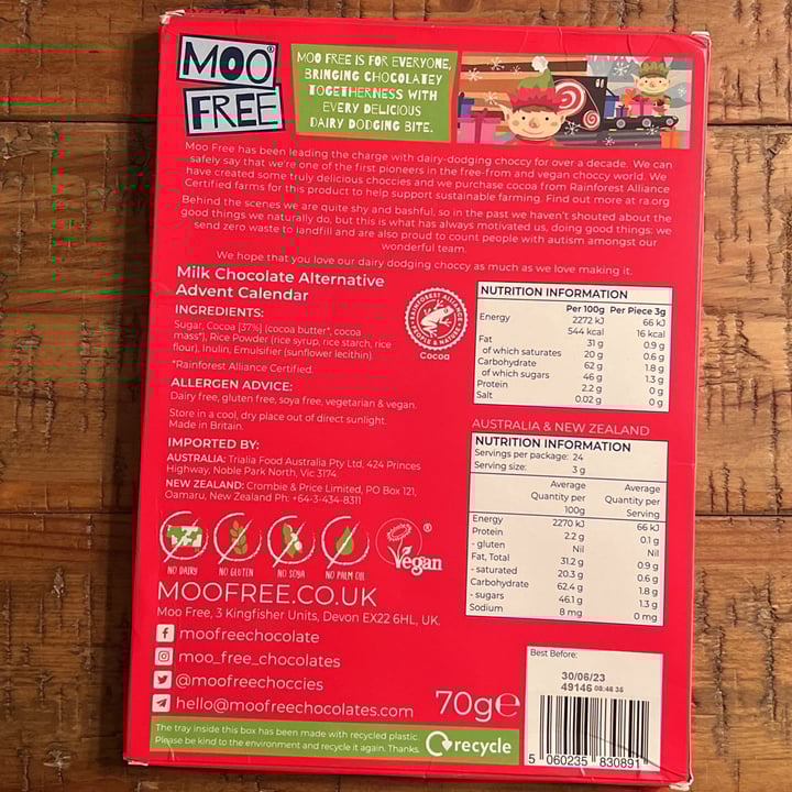 review photo of Moo Free Advent Calendar shared by @whitneys6 on 04 Dec 2022 - review