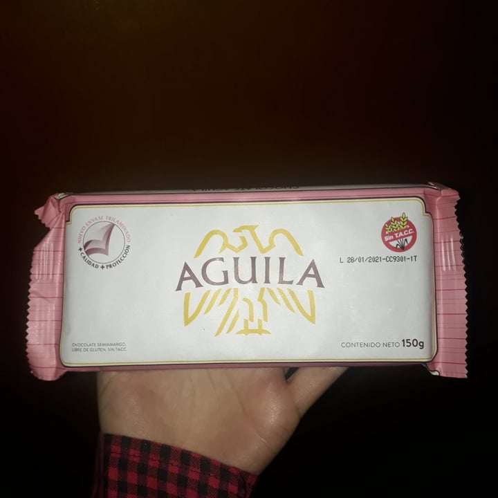 photo of Aguila Chocolate Taza Semiamargo shared by @duquesavegana on  28 May 2020 - review
