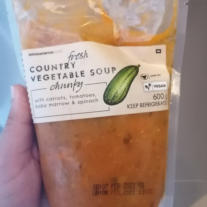 photo of Woolworths Food Fresh Country vegetable soup shared by @rushisushi7 on  21 Feb 2021 - review