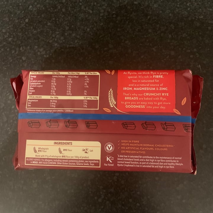 review photo of Ryvita Dark Rye shared by @ixhxle on 05 Mar 2021 - review