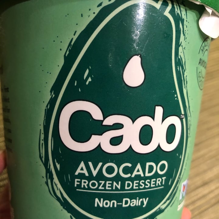 photo of Cado Avocado Ice Cream Avocado frozen dessert, mint chocolate chip shared by @veggietable on  05 Dec 2020 - review
