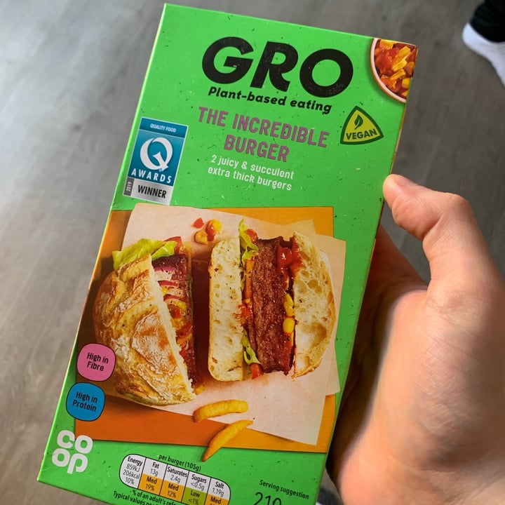 photo of GRO The Incredible Burger shared by @jackbennettxvx on  03 Jun 2021 - review