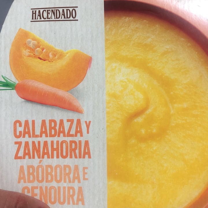 photo of Hacendado Crema Calabaza y zanahoria shared by @francyveggy on  08 Apr 2022 - review