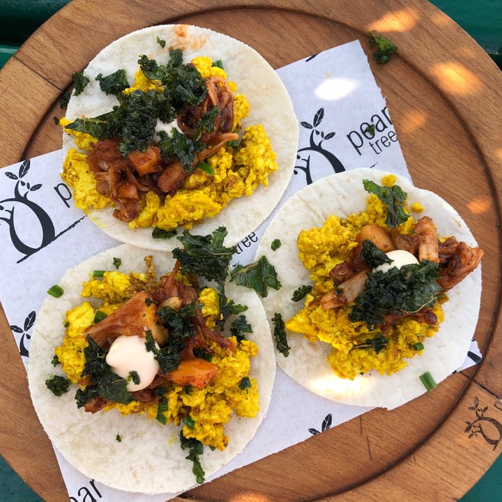 photo of Pear Tree Bistro Breakfast Tacos shared by @louiseloveslentils on  10 Jun 2021 - review