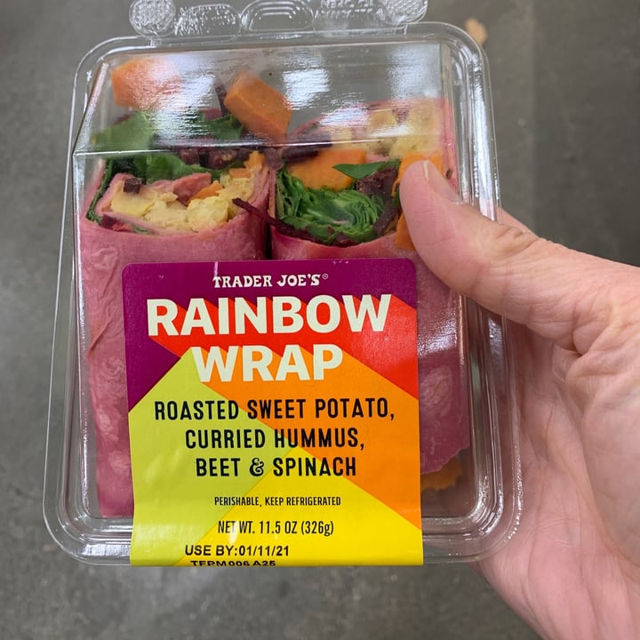 photo of Trader Joe's Rainbow wrap shared by @sandyvilletti on  12 Jan 2021 - review