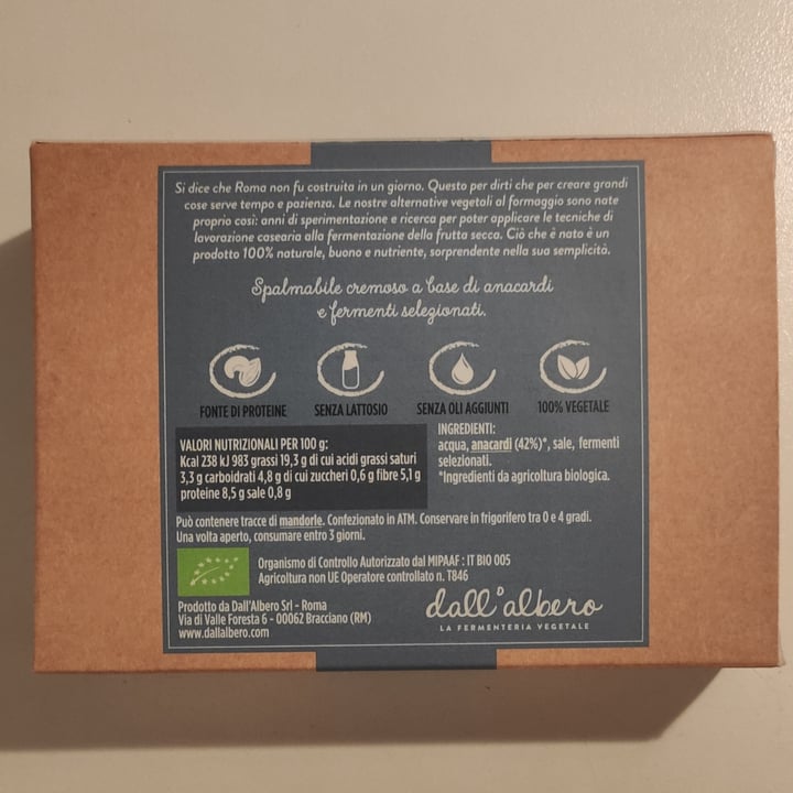 review photo of Dall’Albero La Fermenteria Vegetale Anacardino spalmabile classico bio shared by @mik0607 on 27 Nov 2021 - review