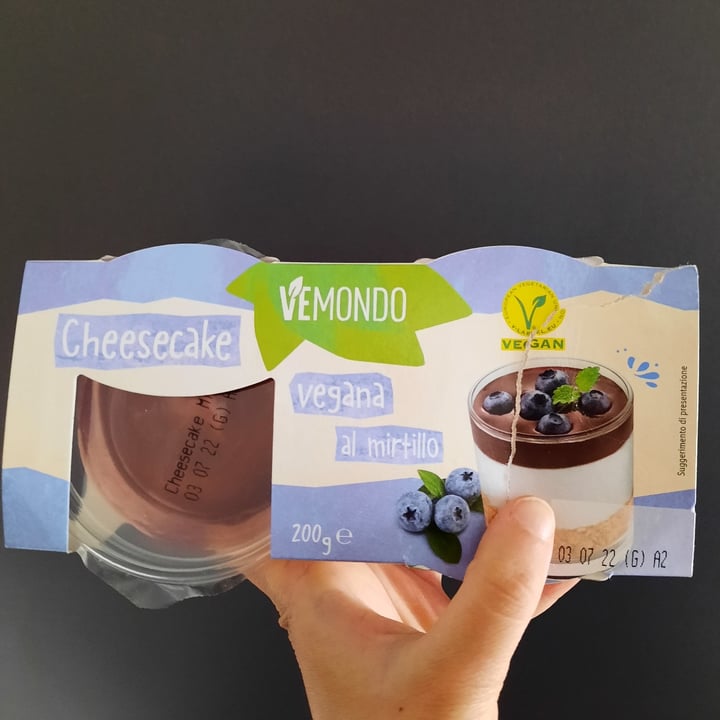 review photo of Vemondo Cheesecake vegana al mirtillo shared by @bealux on 10 Jun 2022 - review