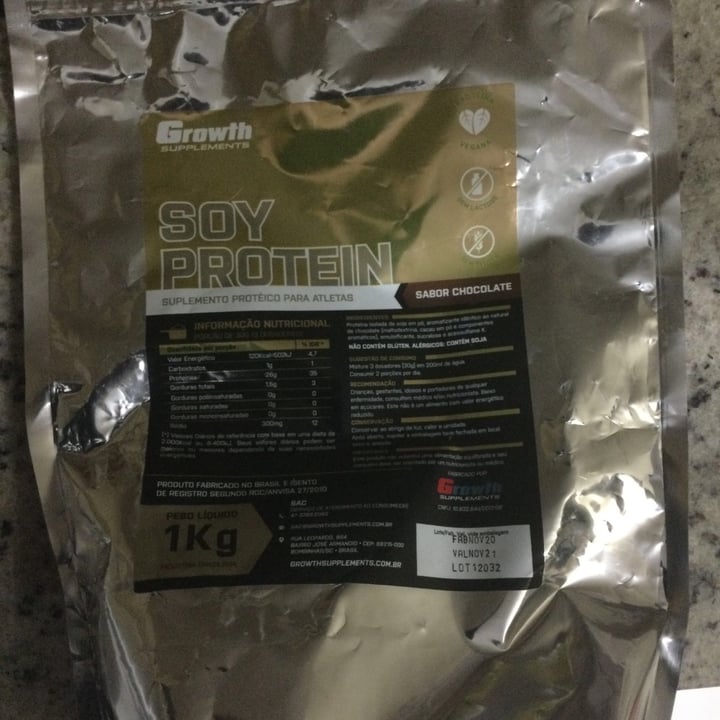 review photo of Growth Supplements Soy Rotein shared by @mgabrielsilveira on 19 Jul 2021 - review