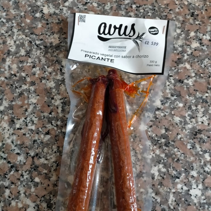 photo of Avus Chorizo ahumado picante shared by @alejoplantbased on  11 Feb 2021 - review