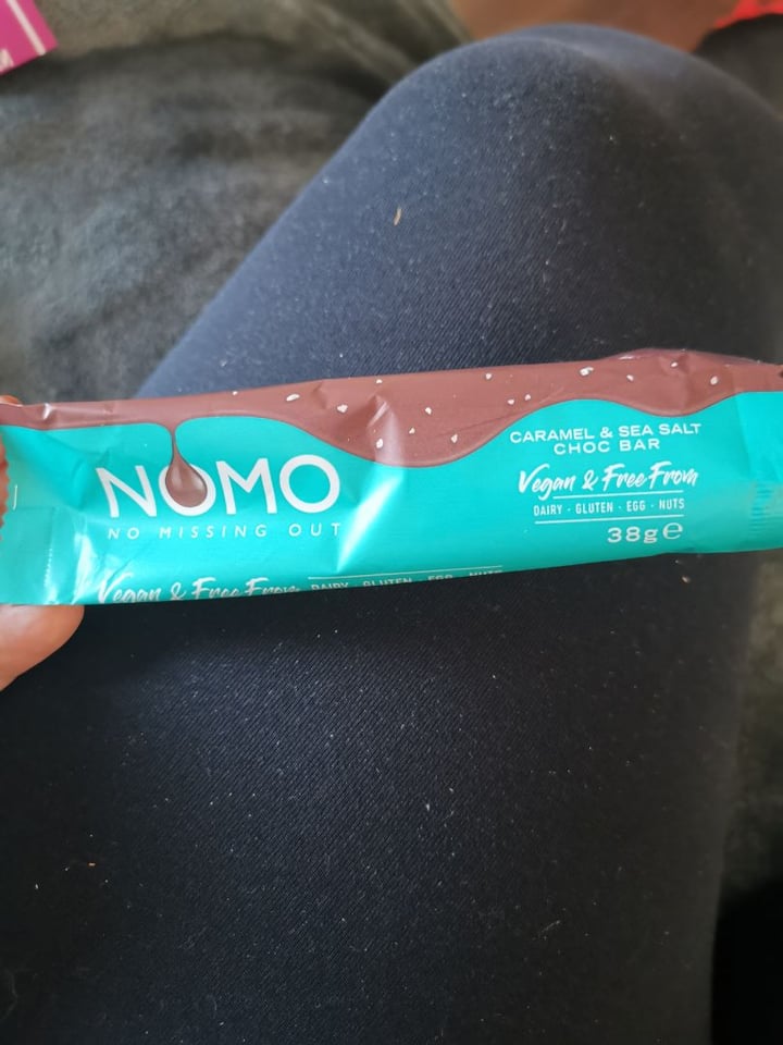 photo of NOMO Caramel & Sea Salt Choc Bar shared by @katshakey on  05 Mar 2020 - review