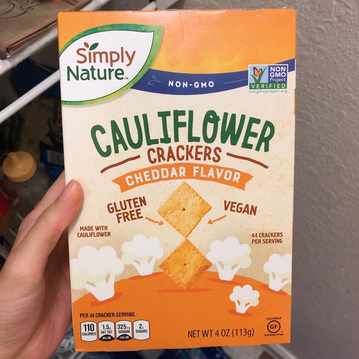 photo of Simply Nature Cauliflower crackers shared by @alexanfrades on  29 Apr 2020 - review