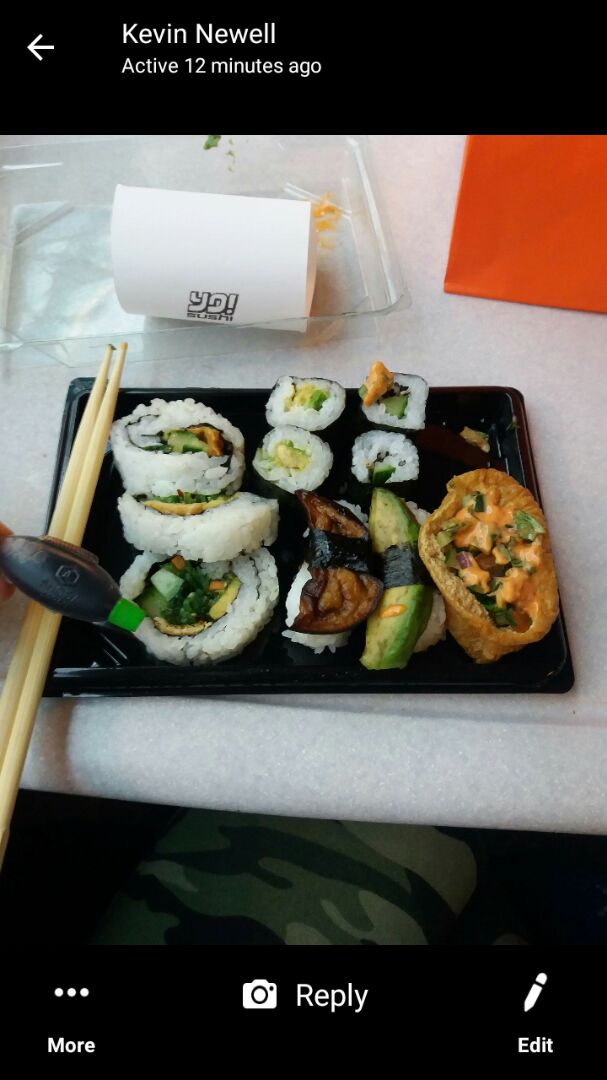 review photo of YO! Sushi Vegan Tuck Box shared by @flobadob on 11 May 2019 - review
