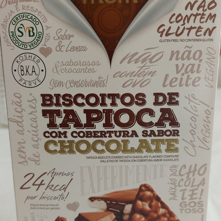 photo of Fhom Biscoitos de tapioca com cobertura sabor chocolate shared by @mileneflor on  09 Jul 2022 - review
