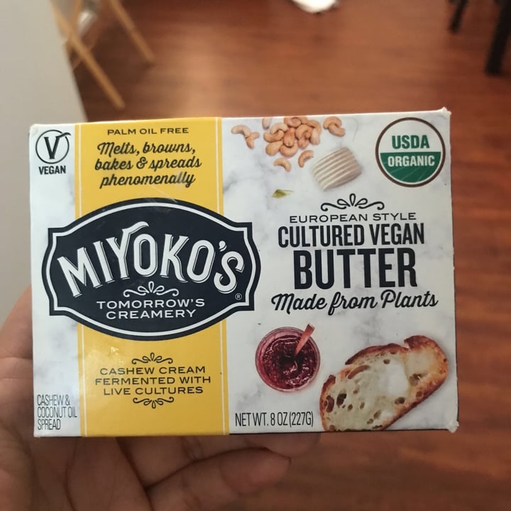 photo of Miyoko's Creamery European Style Cultured Vegan Butter Hint of Sea Salt shared by @hiddengem65 on  02 May 2020 - review