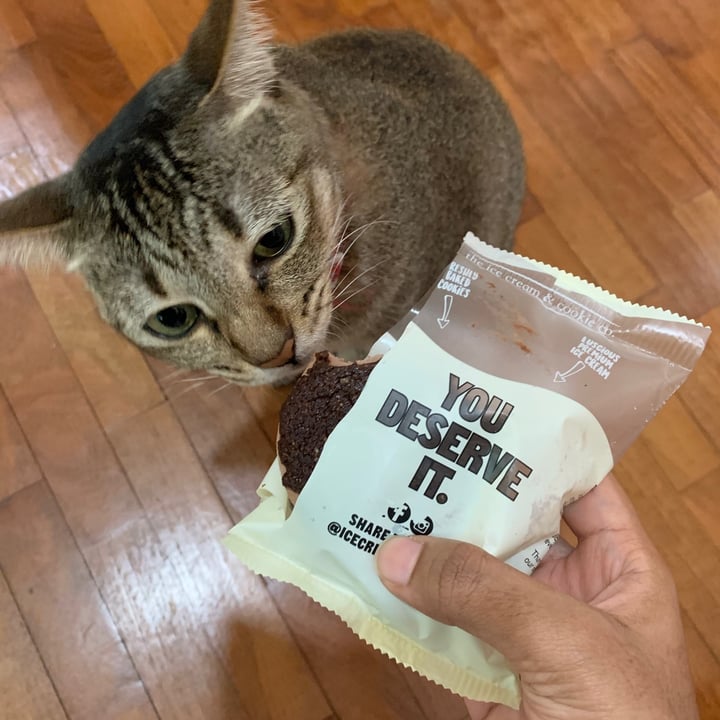 review photo of The Ice Cream & Cookie Co Vegan Dark Chocolate Ice Cream Sandwich shared by @jashment on 26 Nov 2020 - review