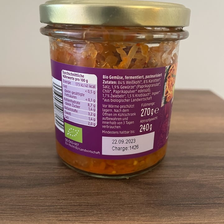 photo of dmBio kimchi shared by @valez on  04 Sep 2022 - review