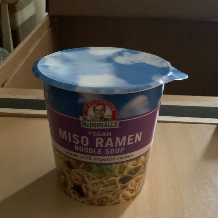 photo of Dr McDougall's  Right Foods Vegan Miso Ramen Noodle Soup shared by @savinggrace on  29 May 2022 - review