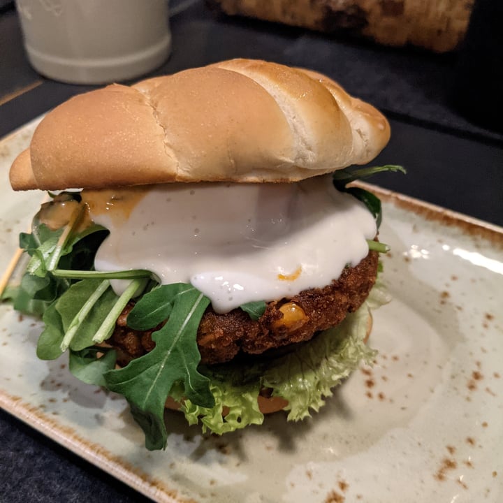 photo of Hans Im Glück German Burgergrill Kutscher - Spicy Patty with grilled vegetable tartare & rocket leaves shared by @preethiness on  20 Mar 2021 - review