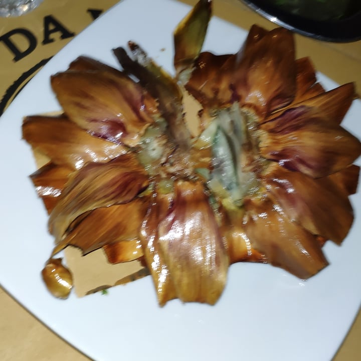 review photo of Da Vittorio a Trastevere carciofo alla giudia shared by @frenny on 16 Apr 2022 - review
