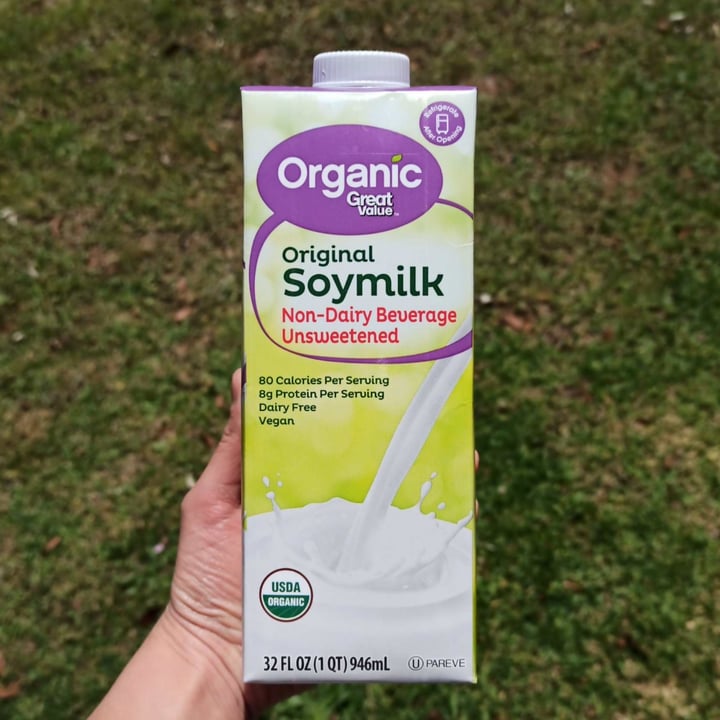 photo of Great Value  Organic Original Soymilk Unsweetened shared by @sofiafda on  16 Feb 2022 - review
