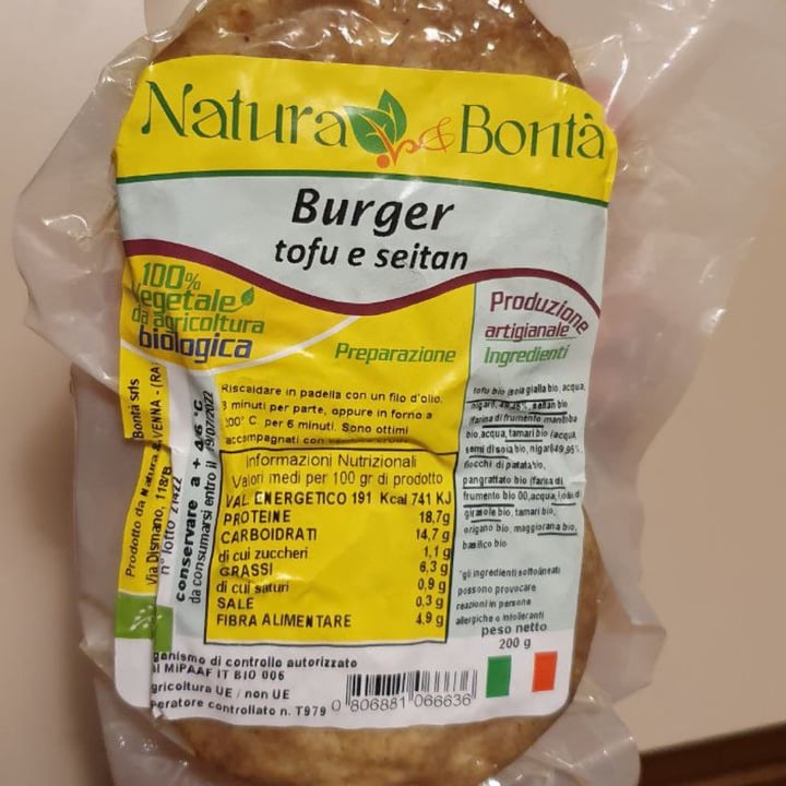 photo of Natura e bontà di Antonio Iaculli Burger Di Tofu E Seitan shared by @giada79 on  05 May 2022 - review