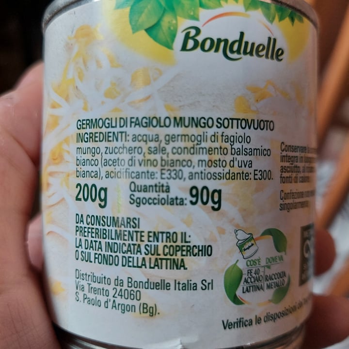 photo of Bonduelle Germogli di fagiolo mungo shared by @momyx22 on  31 Mar 2022 - review