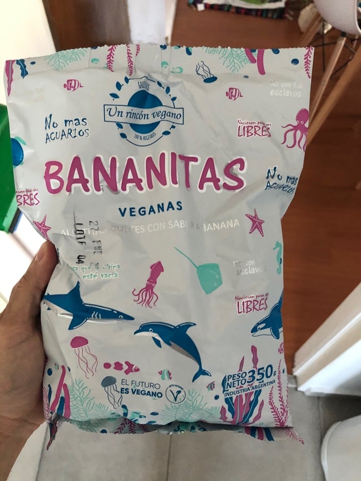 photo of Un Rincón Vegano Bananitas Galletitas Dulces con sabor a Banana shared by @manmoreno on  18 Apr 2020 - review