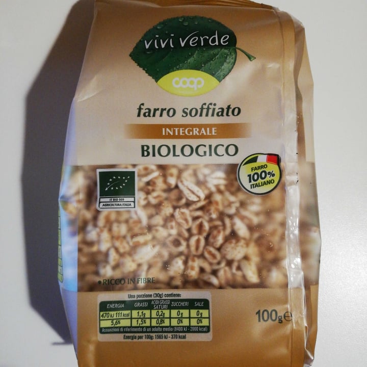 photo of Vivi Verde Coop Farro soffiato integrale shared by @vegviv on  15 Apr 2021 - review