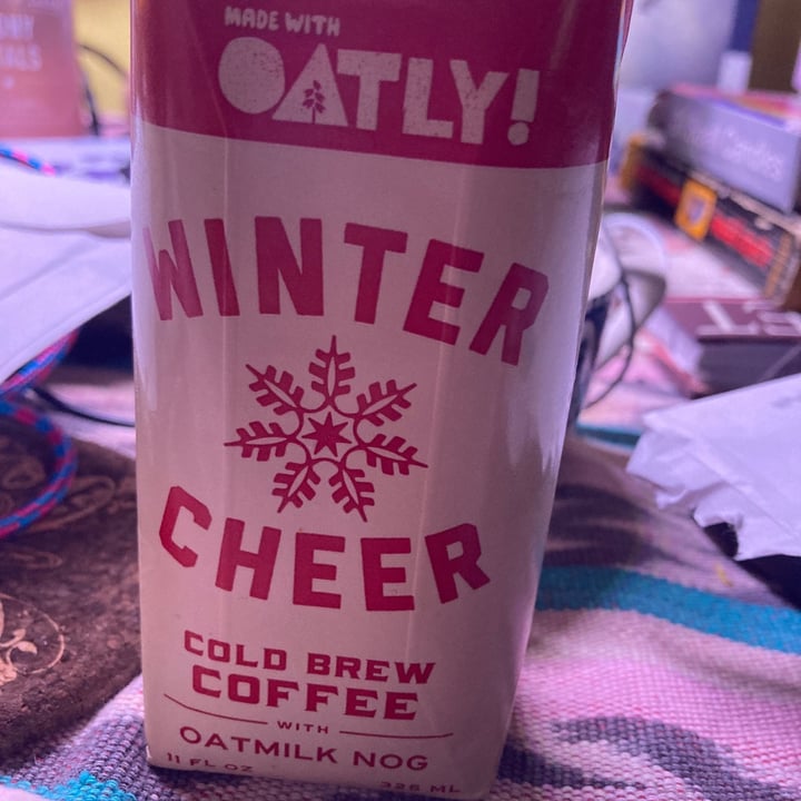 photo of Oatly Winter Cheer Cold Brew Coffee with Oatmilk Nog shared by @maisietheblindhen on  19 Dec 2020 - review