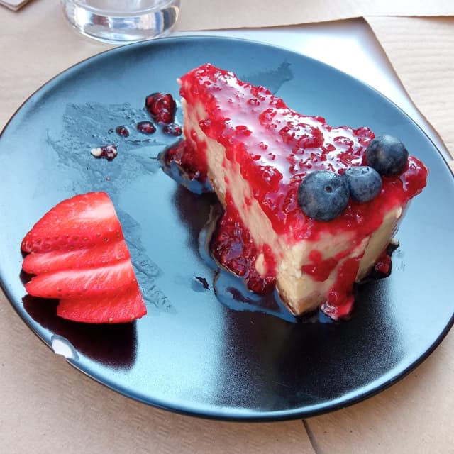 Photo of the dish “Tarta de queso vegana”