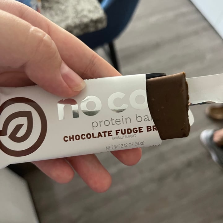 photo of No Cow Chocolate Fudge Brownie Protein Bar shared by @elliejeanmcd on  25 Aug 2021 - review