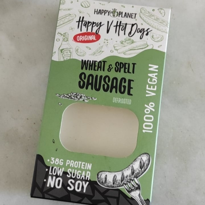 photo of Happy V Planet Sausage wheat & spelt shared by @vegansaturn on  17 Nov 2021 - review