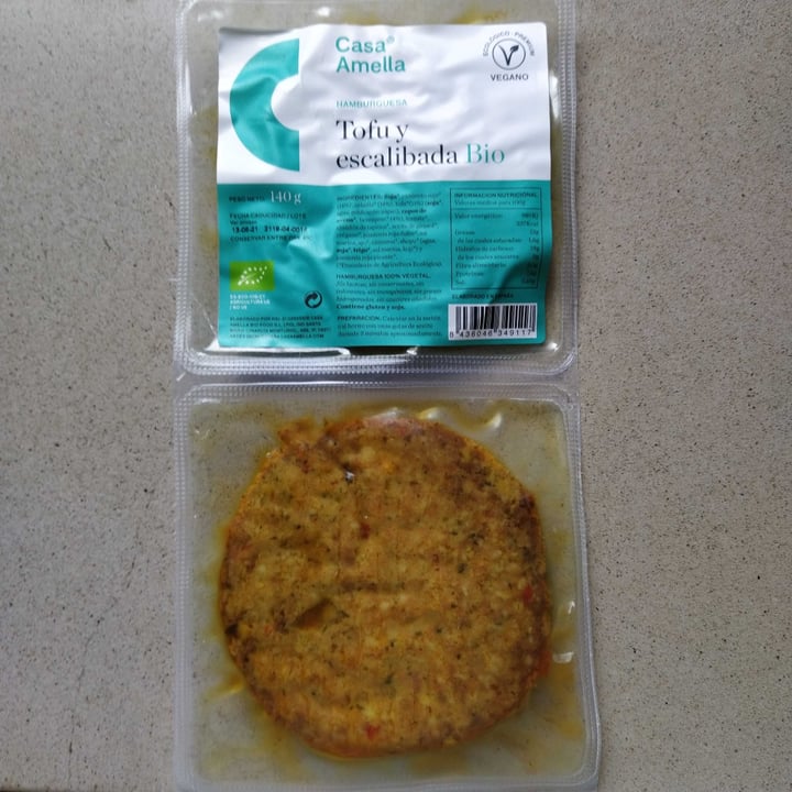 review photo of Casa Amella Hamburguesa Tofu y escalibada Bio shared by @mjcaubilla on 18 Jun 2021 - review