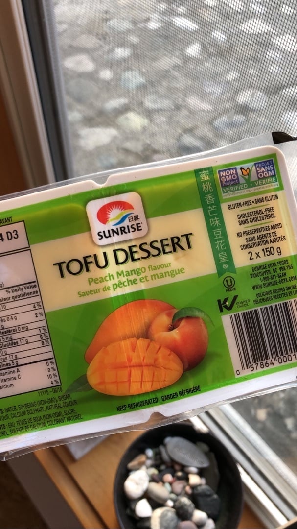photo of Sunrise Soya Foods Peach Mango Tofu Dessert shared by @thoughtfulvegan on  01 Mar 2020 - review