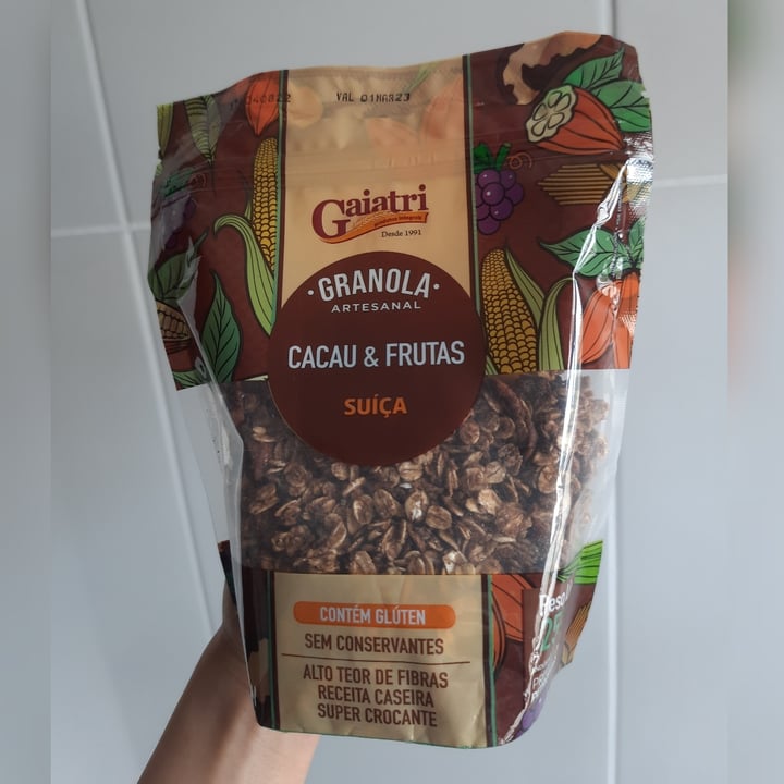 photo of Gaiatri Granola Artesanal Suíça - Cacau E Frutas shared by @lorenneves on  27 Sep 2022 - review