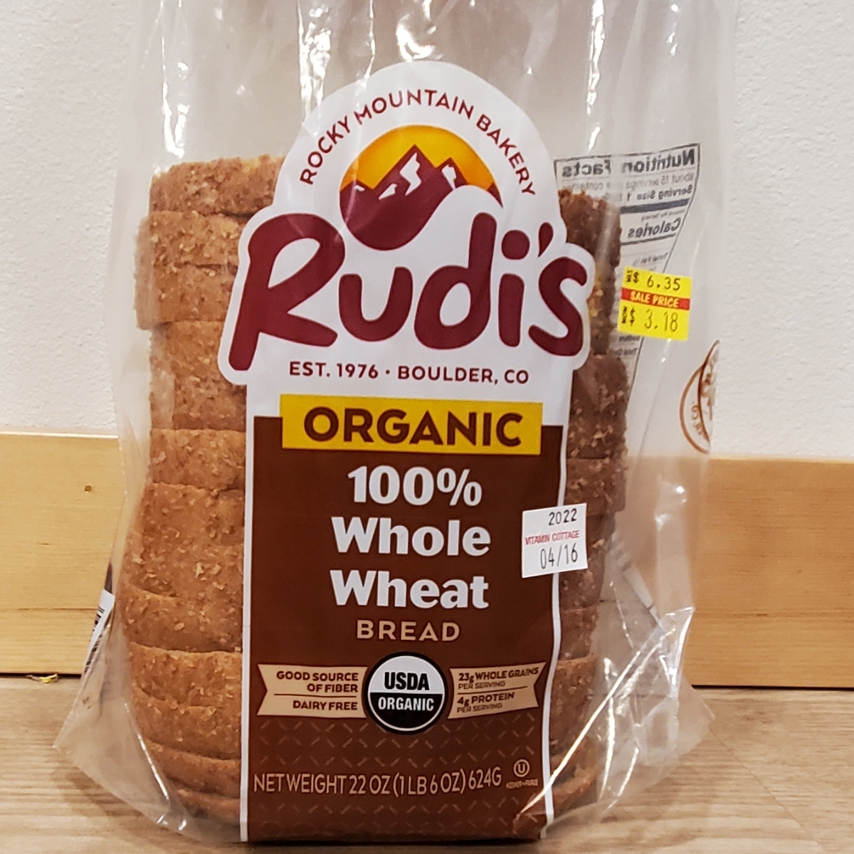 Rudi’s Organic Bakery Organic 100 Whole wheat Bread Reviews abillion