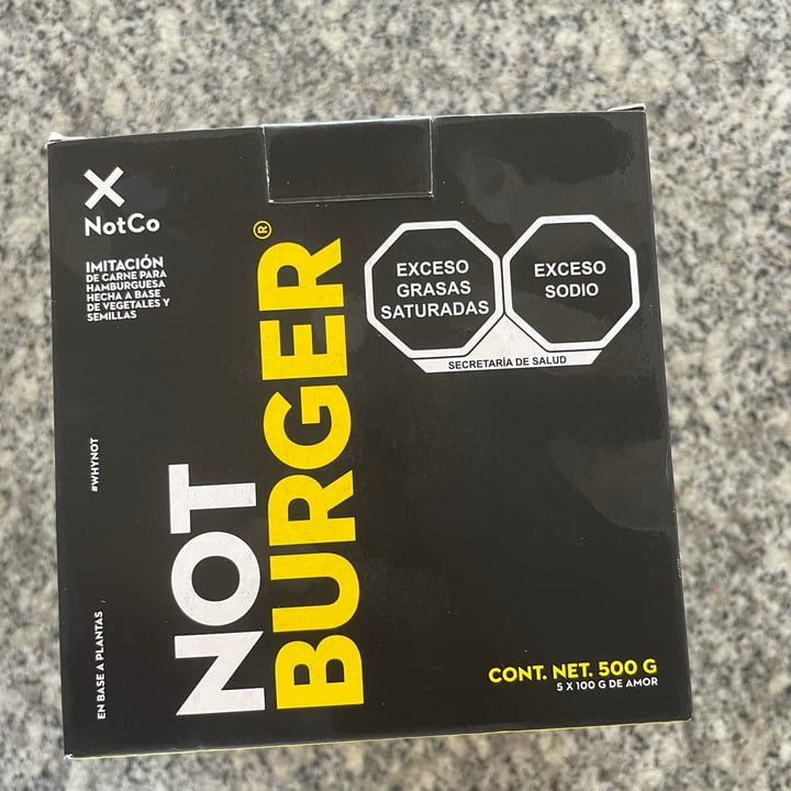 photo of NotCo Not Burger shared by @fermedina on  30 Nov 2021 - review
