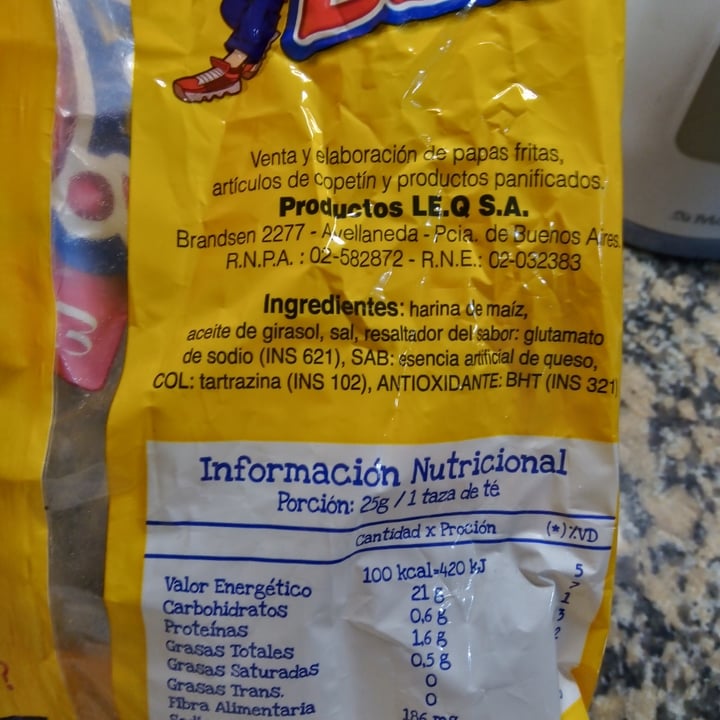 photo of LE.Q Palitos de maiz shared by @andeluna on  05 May 2021 - review