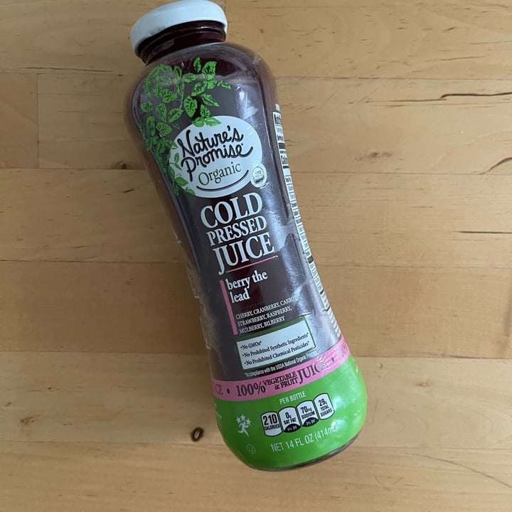 Nature's Promise Berry the Lead Cold Pressed Juice Review abillion