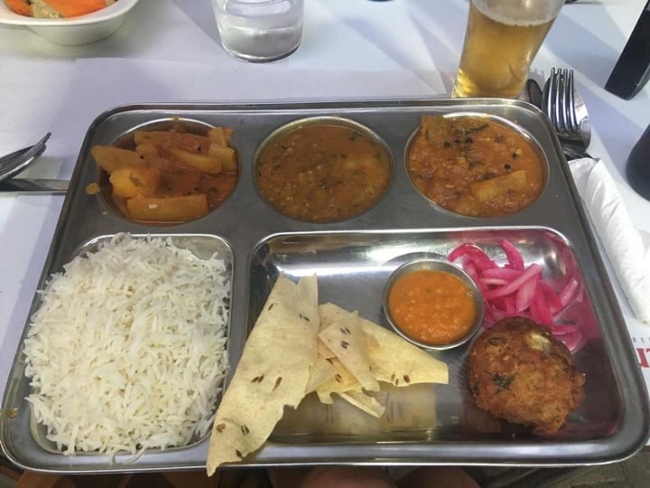 photo of Veggie Garden Thali shared by @luciaalbano on  22 Jul 2019 - review