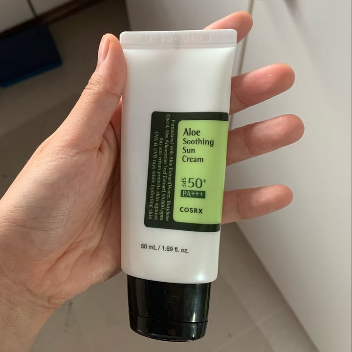 photo of Cosrx Aloe Soothing Sun Cream shared by @turtleisland on  15 Oct 2021 - review