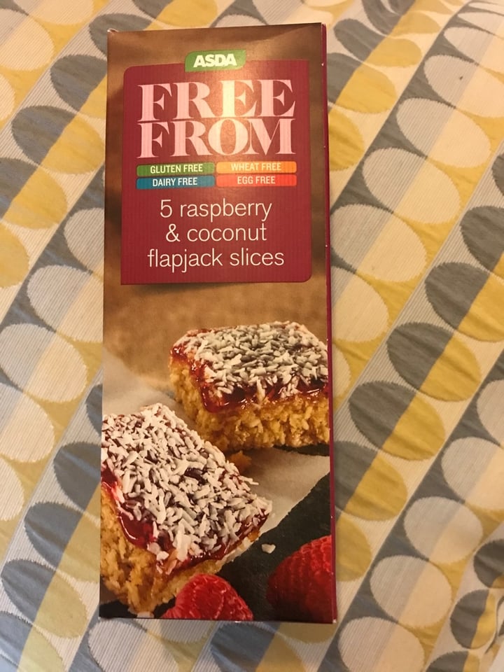 photo of ASDA Free From - Raspberry & Coconut Flapjack shared by @charlotteduncan on  28 Mar 2020 - review