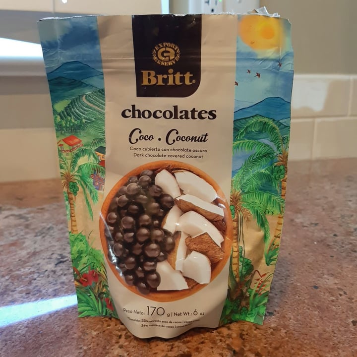 photo of Britt Chocolates Rellenos De coco shared by @nico-aguilera on  01 Mar 2020 - review
