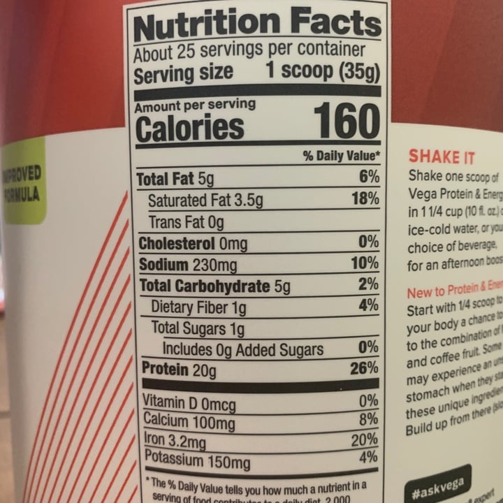 review photo of Plant-Based Vega Vega Cold Brew Coffee Protein shared by @inkymycat on 31 Aug 2021 - review