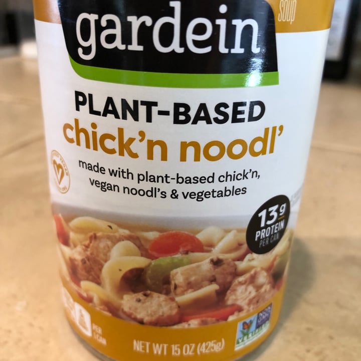 photo of Gardein Chick'n Noodle Soup shared by @veggietable on  03 Feb 2021 - review