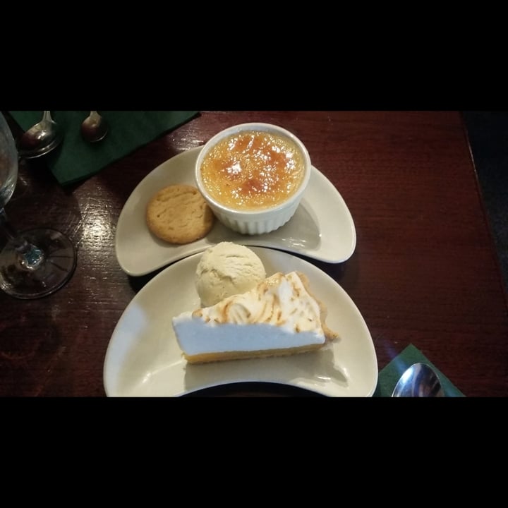 photo of Samphire Brasserie Lemon Meringue Pie And Creme Brulee shared by @veganjessie on  28 Apr 2020 - review