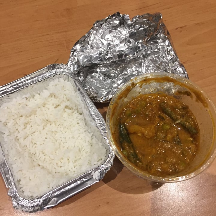 photo of Prashad Café (Kloof Street) Vegetable Korma and Rice shared by @dianamiguel on  11 Jun 2020 - review